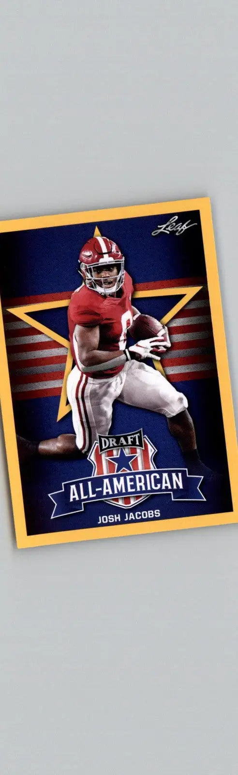 2019 Leaf Draft #74 Josh Jacobs Gold Alabama Crimson Tide - Football Card Single