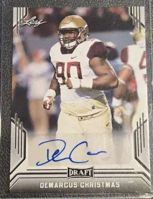 2019 Leaf Draft #BA-DC1 Demarcus Christmas Autographs - Basketball Card Single