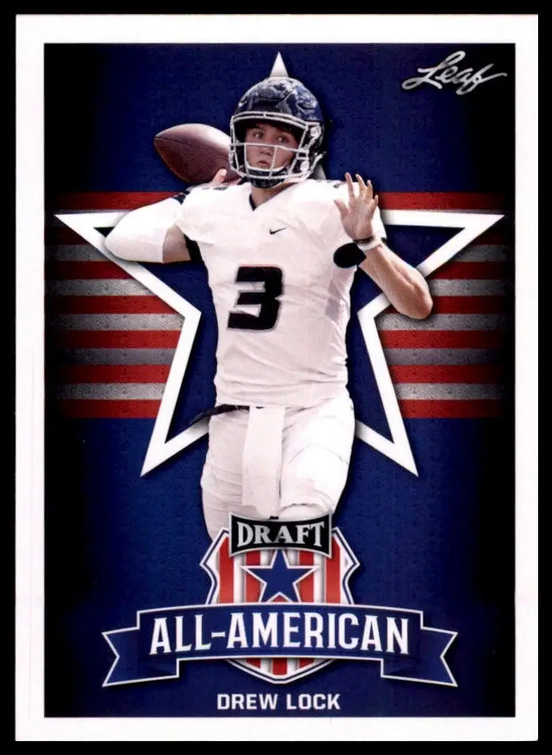 2019 Leaf Draft Drew Lock #75 All American Missouri Tigers Football Card Sports