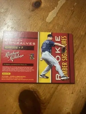 2019 Leather & Lumber Signatures Stephen Gonsalves AUTO trading card with autograph RC /99