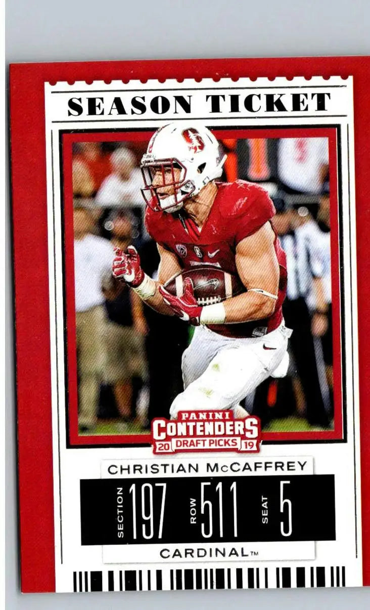 2019 Panini Contenders Draft Picks Collegiate #23 Christian McCaffrey - Football Card Single