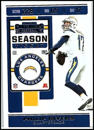 2019 Panini Contenders Season Ticket #48 Philip Rivers NM-MT LA Charger ID:25710 - Football Card Single