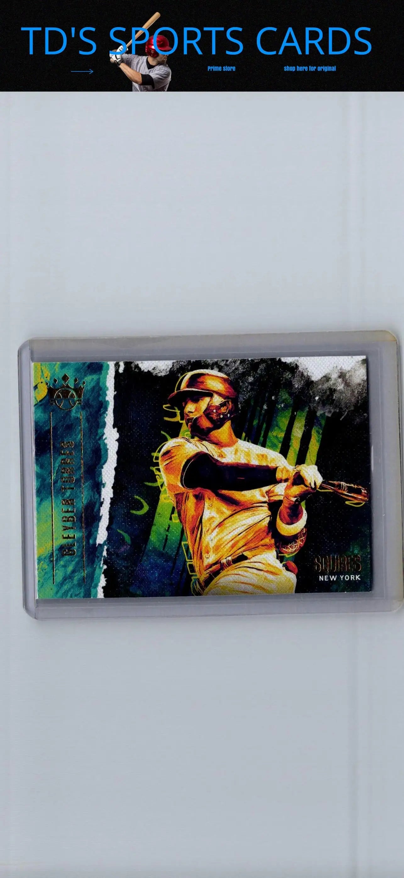Framed Gleyber Torres baseball card from Panini Diamond Kings Gleyber Torres Squires