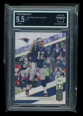 2019 Panini Donruss Elite Tom Brady #1 Football Arena Club 9.5 - Football Card Single