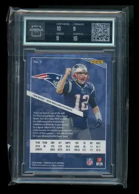 2019 Panini Donruss Elite Tom Brady #1 Football Arena Club 9.5 - Football Card Single