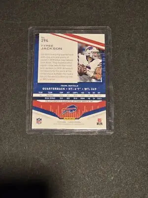 2019 Panini Playoff #294 Tyree Jackson Rookies Autographs - Football Card Single