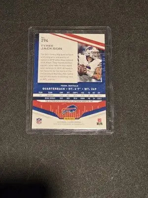2019 Panini Playoff #294 Tyree Jackson Rookies Autographs - Football Card Single