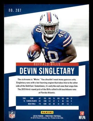 2019 Panini Prestige #207 Devin Singletary - Football Card Single