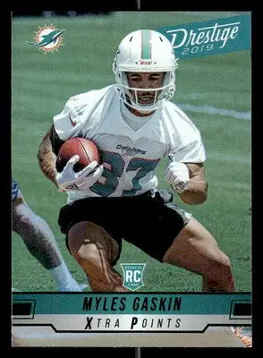 2019 Panini Prestige #227 Myles Gaskin Xtra Points Green - Football Card Single