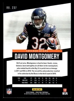 2019 Panini Prestige #237 David Montgomery - Football Card Single