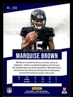 2019 Panini Prestige #260 Marquise Brown - Football Card Single