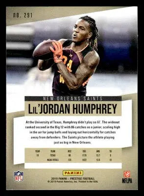 2019 Panini Prestige #291 Lil’Jordan Humphrey - Football Card Single