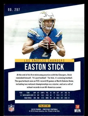 2019 Panini Prestige #297 Easton Stick Xtra Points Green - Football Card Single