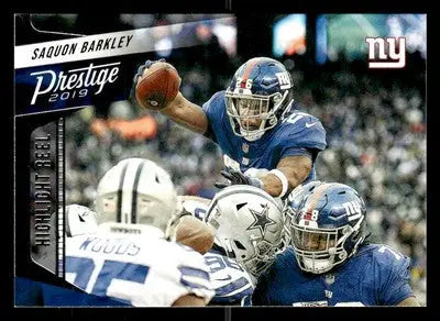 2019 Panini Prestige #HH-SB Saquon Barkley Highlight Reel New York Giants - Football Card Single