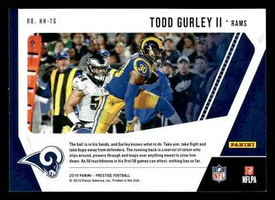 2019 Panini Prestige #HH-TG Todd Gurley II Highlight Reel - Football Card Single