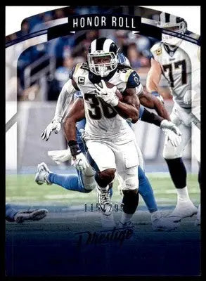 2019 Panini Prestige Honor Roll Xtra Points Blue Todd Gurley II HR-TG /299 Rams - Football Card Single