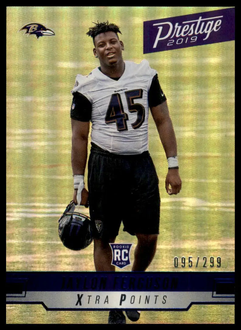 2019 Panini Prestige - Xtra Points Blue Jaylon Ferguson 248 /299 Ravens NM - Football Card Single