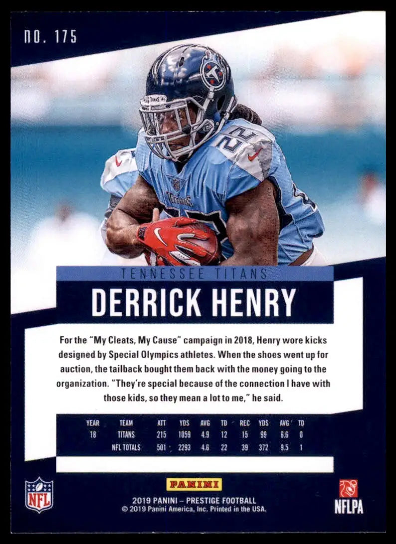 2019 Panini Prestige - Xtra Points Green Derrick Henry 175 Tennessee Titans NM - Football Card Single
