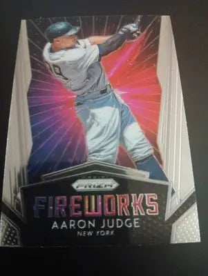 2019 Panini Prizm - Fireworks Aaron Judge #F13. NY Yankees. NRMT+ - Baseball Card Single