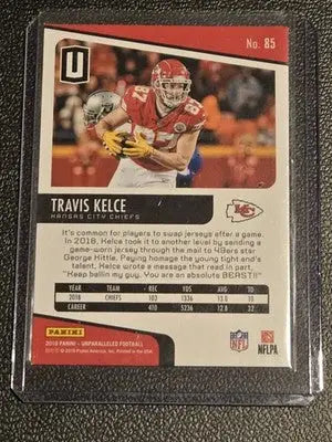 2019 Panini Unparalleled #85 Travis Kelce - Football Card Single