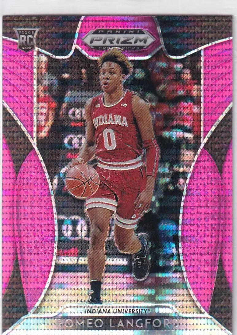 2019 PRIZM DRAFT PICK #16 ROMEO LANGFORD PINK PULSAR- INDIANA - Basketball Card Single