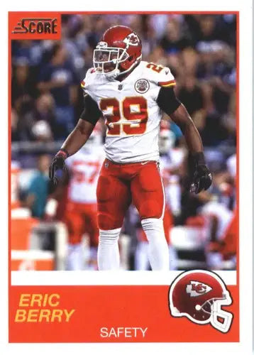 2017 Score Football Card of Eric Berry Chiefs with original gloss in simply sandoval collection