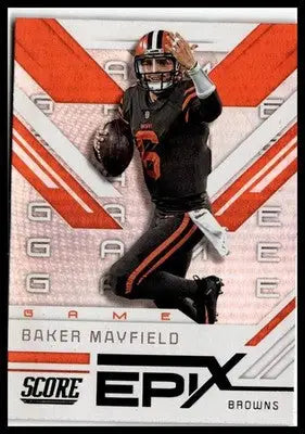 2019 Score #EG-10 Baker Mayfield Epix Game - Football Card Single