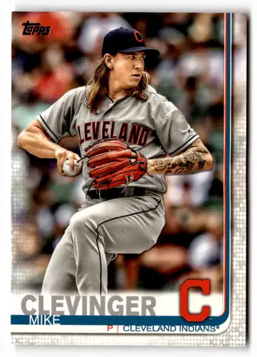 2019 Topps #199 Mike Clevinger Cleveland Indians Baseball Cards - Baseball Card Single