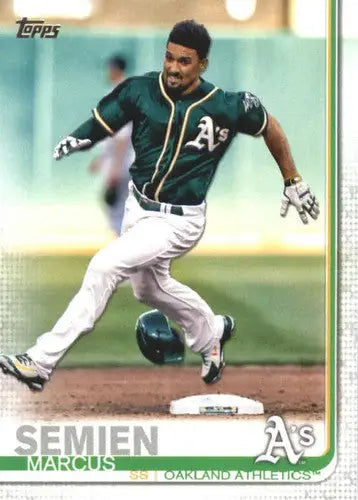 Original gloss Marcus Semien baseball card 2019 Topps NM-MT Athletics