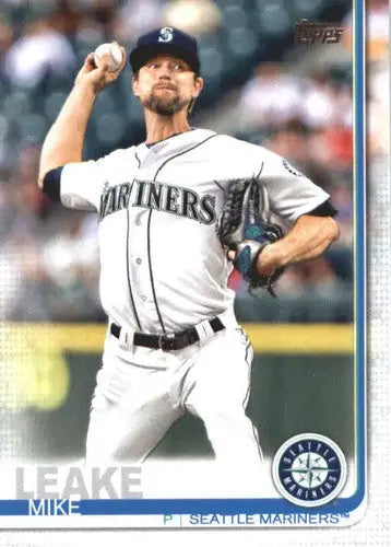 Original gloss baseball card featuring Mike Leake NM-MT Mariners 2019 Topps #27
