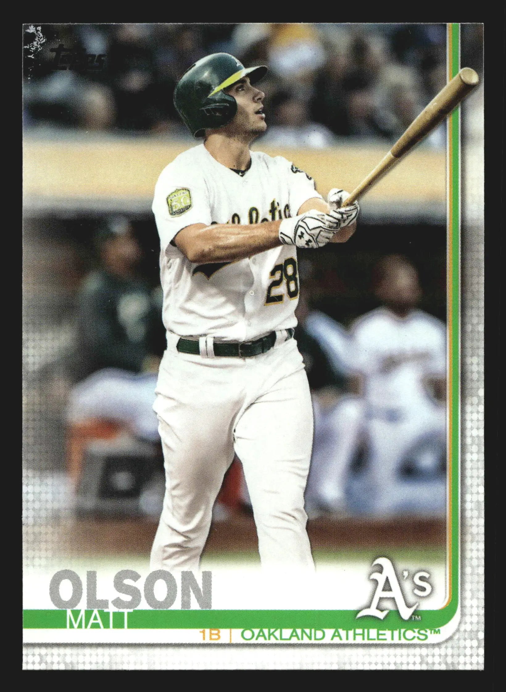 2019 Topps #289 Matt Olson Oakland Athletics - Baseball Card Single