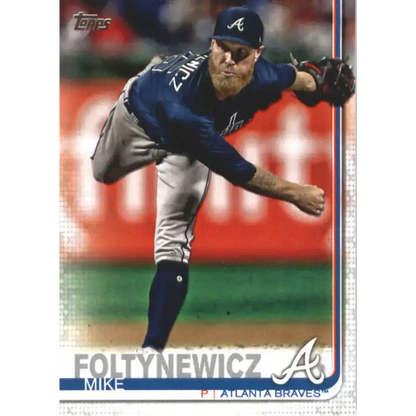 2019 Topps #387 Mike Foltynewicz NM-MT Atlanta Braves Baseball Card