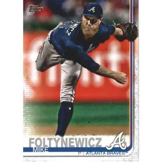2019 Topps #387 Mike Foltynewicz NM-MT Atlanta Braves Baseball Card