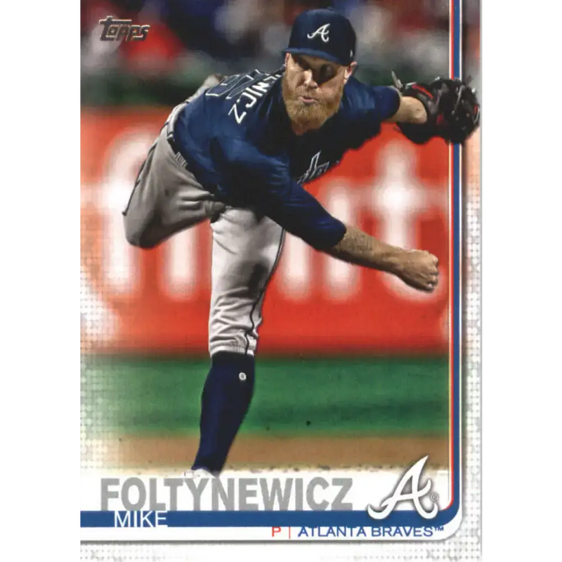 2019 Topps #387 Mike Foltynewicz NM-MT Atlanta Braves Baseball Card - Baseball Card Single