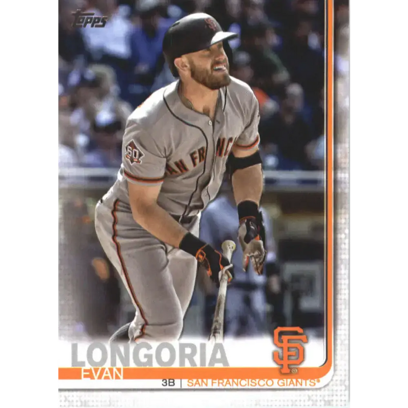 2019 Topps #390 Evan Longoria NM-MT San Francisco Giants Baseball Card - Baseball Card Single