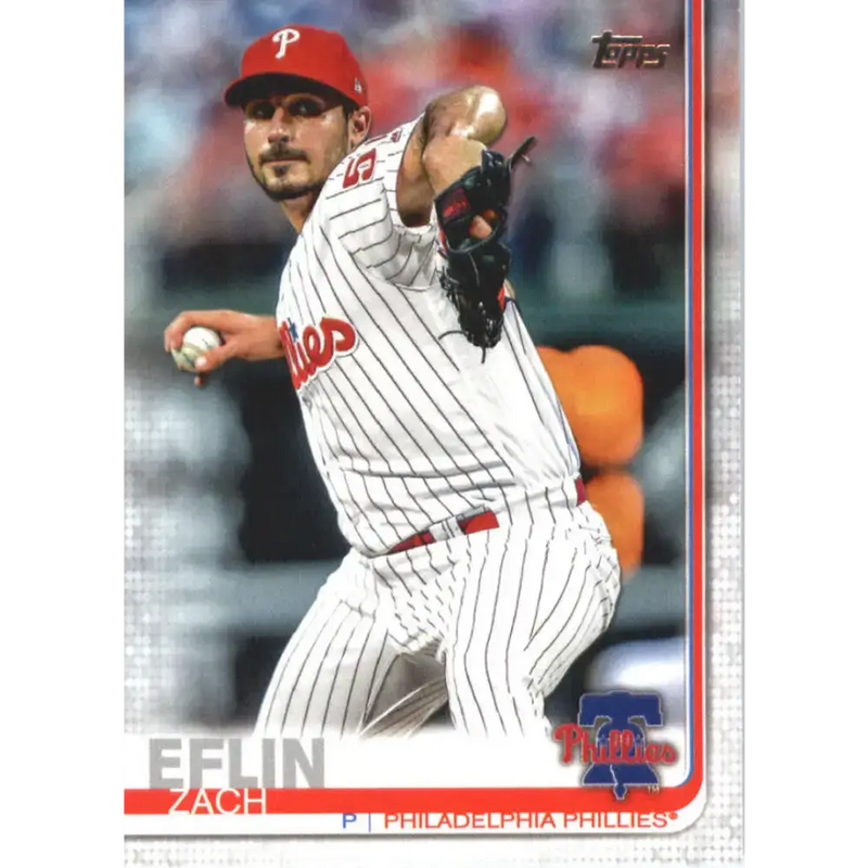2019 Topps #455 Zach Eflin NM-MT Philadelphia Phillies Baseball Card - Baseball Card Single