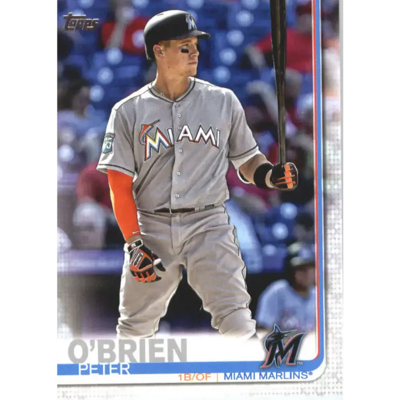 2019 Topps #470 Peter O’Brien NM-MT Miami Marlins Baseball Card - Baseball Card Single