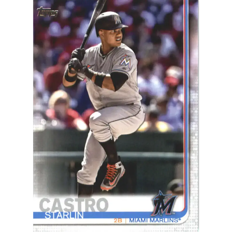 2019 Topps #482 Starlin Castro NM-MT Miami Marlins Baseball Card - Baseball Card Single