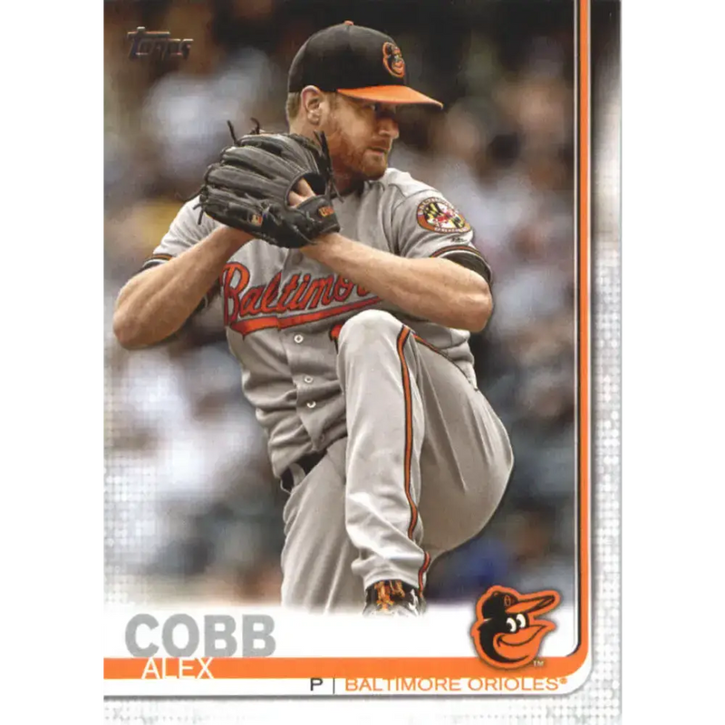 2019 Topps #483 Alex Cobb NM-MT Baltimore Orioles Baseball Card - Baseball Card Single
