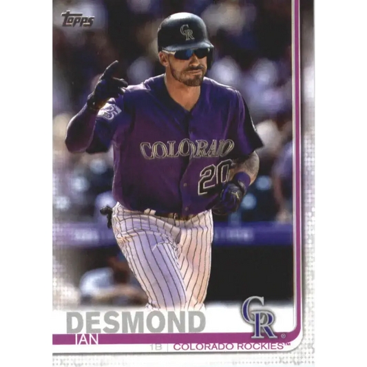 2019 Topps #494 Ian Desmond NM-MT Colorado Rockies Baseball Card