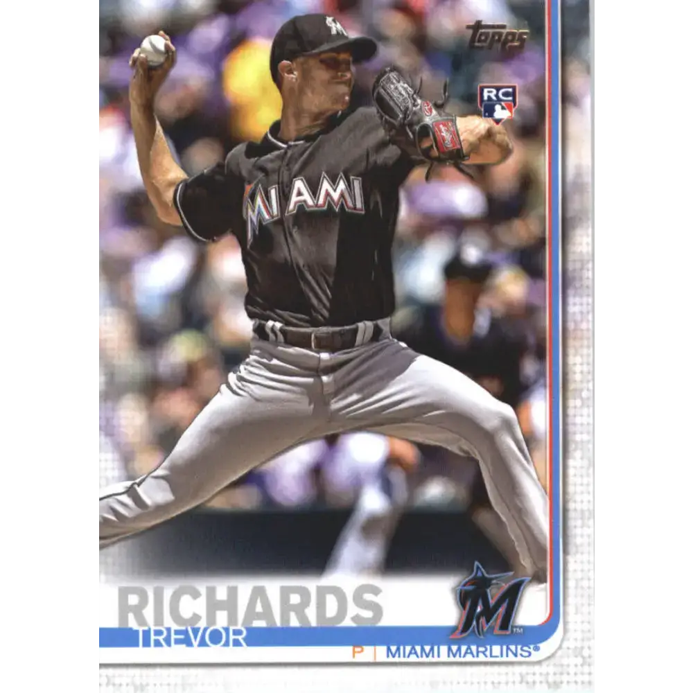 2019 Topps #547 Trevor Richards NM-MT RC Rookie Miami Marlins Baseball Card - Trading Cards