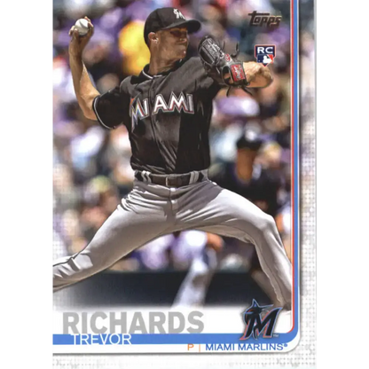 2019 Topps #547 Trevor Richards NM-MT RC Rookie Miami Marlins Baseball Card - Trading Cards