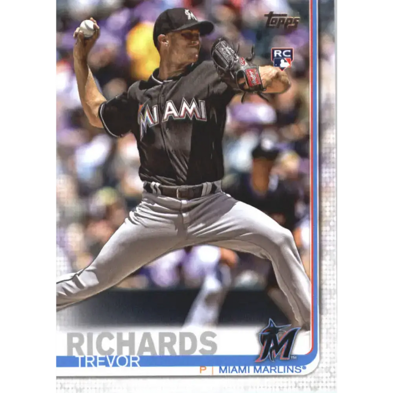 2019 Topps #547 Trevor Richards NM-MT RC Rookie Miami Marlins Baseball Card
