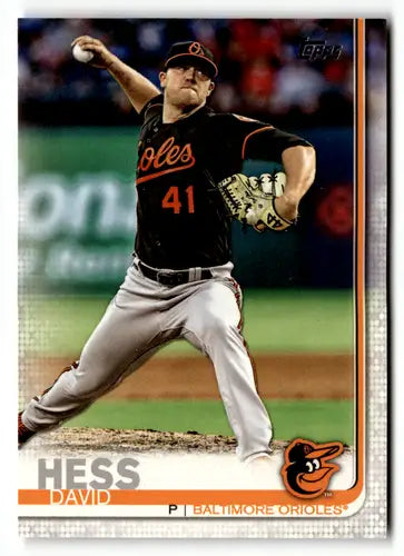 2019 Topps #552 David Hess Baltimore Orioles Baseball Cards - Baseball Card Single
