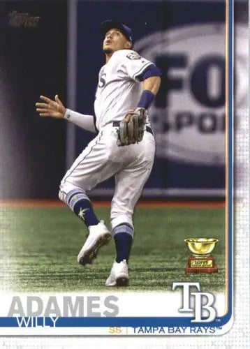 Original gloss baseball trading card of Willy Adames NM-MT for Tampa Bay Rays