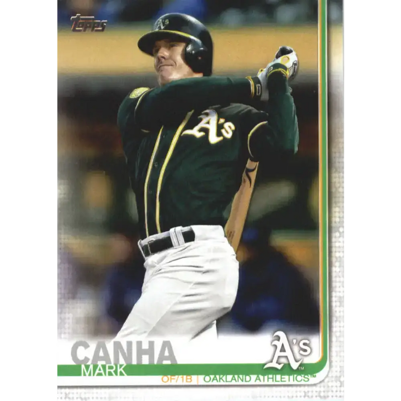 2019 Topps #612 Mark Canha NM-MT Oakland Athletics Baseball Card - Baseball Card Single