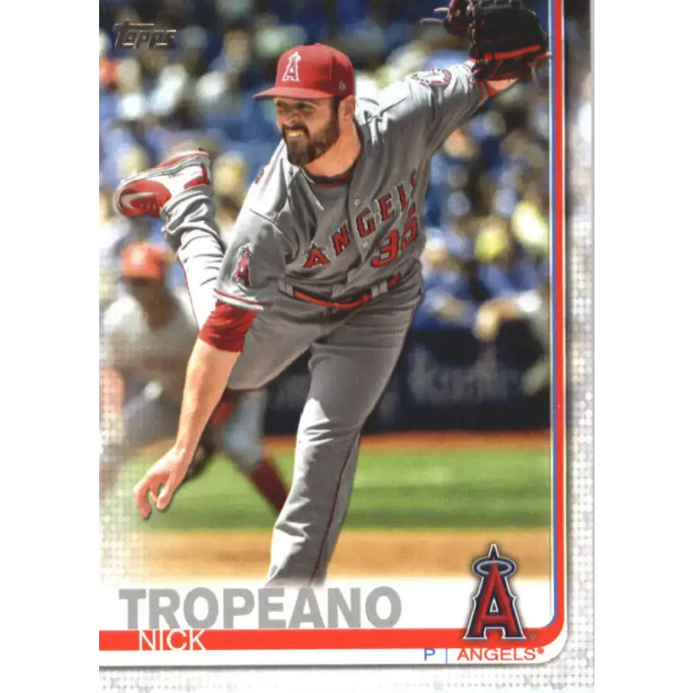 2019 Topps #615 Nick Tropeano NM-MT Los Angeles Angels Baseball Card - Baseball Card Single