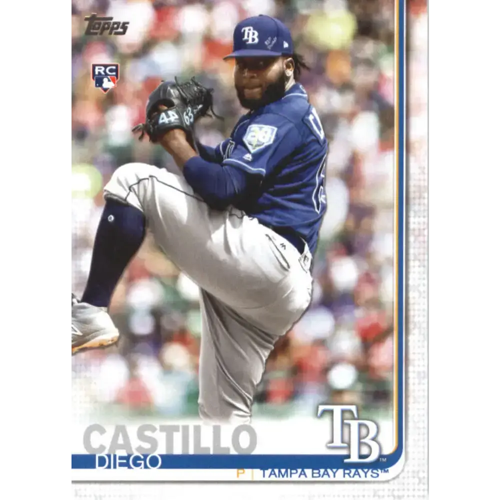 2019 Topps #650 Diego Castillo NM-MT RC Rookie Tampa Bay Rays Baseball Card - Baseball Card Single