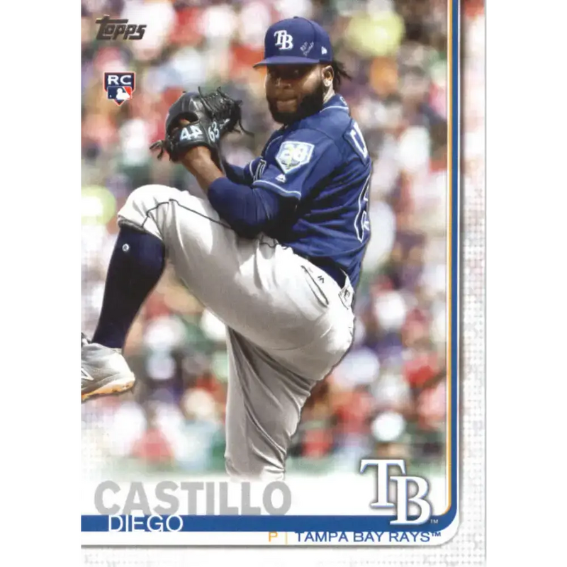 2019 Topps #650 Diego Castillo NM-MT RC Rookie Tampa Bay Rays Baseball Card - Baseball Card Single