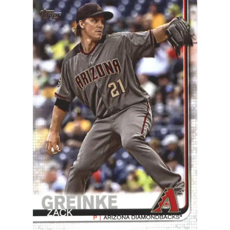2019 Topps #661 Zack Greinke NM-MT Arizona Diamondbacks Baseball Card - Baseball Card Single